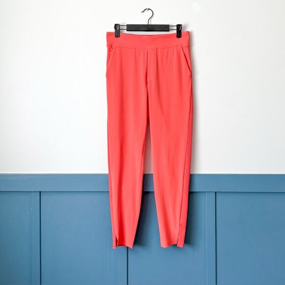 Athleta Brooklyn Ankle Pants SIZE 0 Coral Pull On - Picture 2 of 5